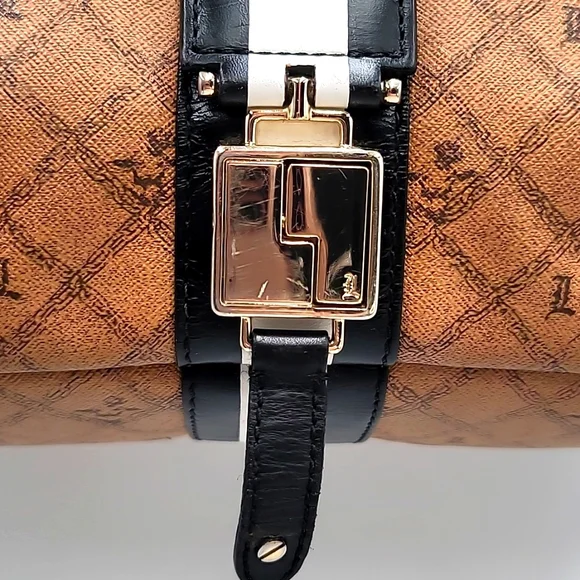 LAMB 🐑Gwen Stefani Mandeville Monogram Leather Satchel Boston Speedy Doc…